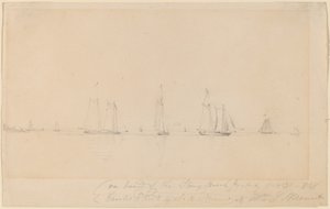 A Stony Brook Packet fedélzetén alkotó: William Sidney Mount