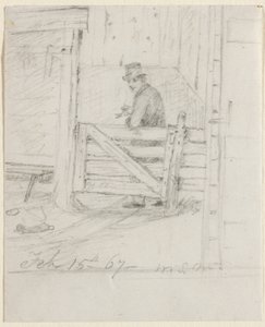 Pihen a kerítésen, 1867. alkotó: William Sidney Mount