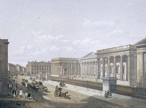 British Museum, Holborn, London, 1852 alkotó: William Simpson