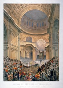 A Szent Pál-székesegyház belseje Wellington hercegének temetésén, London, 1852 1853.