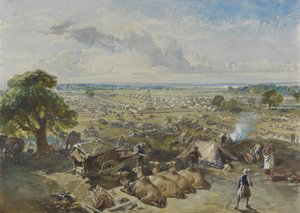 A főkormányzó és a főparancsnok tábora Jalandharban, 1860. február 1.