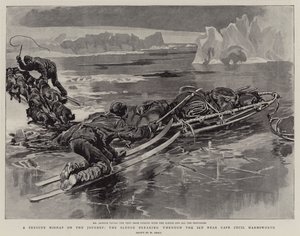 Súlyos baleset az úton, a szánkó áttörte a jeget a Cecil Harmsworth-fok közelében.