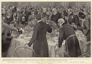 Lord Roberts egészsége a Buckingham-palotában tartott ebéden, a walesi herceg elnökletével
