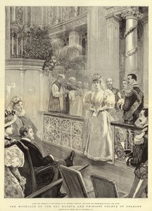 Aosta herceg és Helene orleansi hercegnő házassága