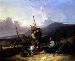 Fisherfolk a tengerparton