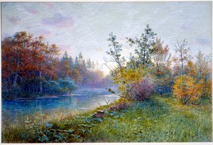 Malomgát Traunsteinban alkotó: William Stanley Haseltine