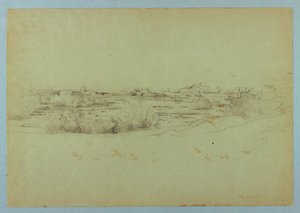 Tájtanulmány, Ostia, Olaszország alkotó: William Stanley Haseltine