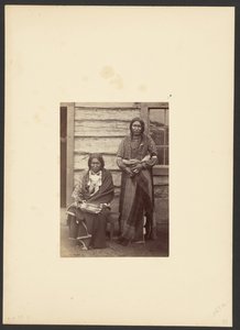 Az Arapaho törzsfőnök fiai, Kis Holló [Kis Medve és Pajzs, valószínűleg az ellátó táborban]