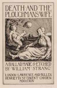 A Halál és a Ploughmans felesége, 1892 alkotó: William Strang