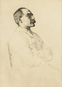 Rudyard Kipling portréja 1865-1936. alkotó: William Strang