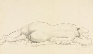 Fekvő akt alkotó: William Strang