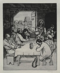 Az utolsó vacsora, 1889. alkotó: William Strang