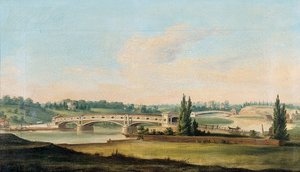 Kilátás a Schuylkill folyón átívelő hídra alkotó: William Strickland