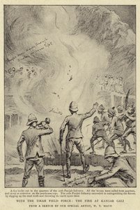 A Tirah Field Force-val, a tűz Kangar Galinál alkotó: William T. Maud