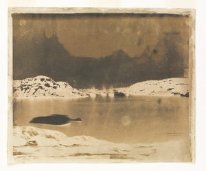 Kilátás az öbölön át a Belcher kapitány parancsnoksága alatt álló Franklin kutatóhajók felé. alkotó: William Thomas Domville