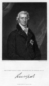 Robert Jenkinson, Liverpool 2. grófja, brit politikus és miniszterelnök, 1835.