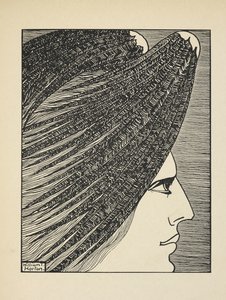 A halál angyala, 53. lemez az „A Book of Images”-ből, bemutatta W. B. Yeats