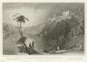 St Goar és a Rheinfels-erőd romjai