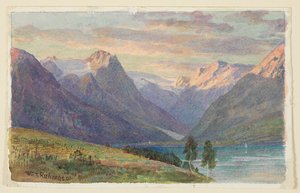 Fjord Norvégiában alkotó: William Trost Richards