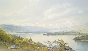 A Squam-tó és a Sandwich-hegység alkotó: William Trost Richards