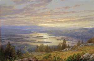 Lake Squam a Red Hillről, 1874.