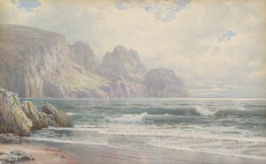Sziklás partvonal alkotó: William Trost Richards