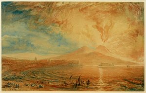Nápolyi-öböl (A Vesuvius Angry) alkotó: Joseph Mallord William Turner
