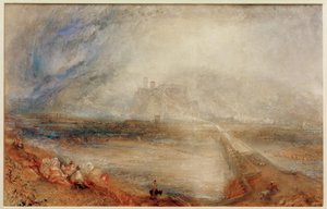 Bellinzona, a Locarnóba vezető úttól alkotó: Joseph Mallord William Turner