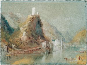 Cochem délről nézve alkotó: Joseph Mallord William Turner