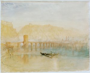 A Moselle-híd Koblenzben alkotó: Joseph Mallord William Turner