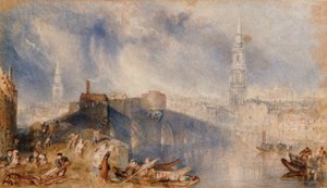 Inverness, a Ness folyó túloldaláról alkotó: Joseph Mallord William Turner