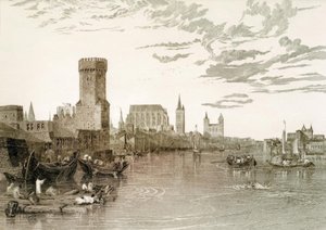 Köln a folyó felől nézve alkotó: Joseph Mallord William Turner