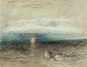 Naplemente a tenger felett gurnardokkal alkotó: Joseph Mallord William Turner