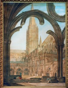 Déli kilátás a kolostorból, Salisbury katedrálisa alkotó: Joseph Mallord William Turner