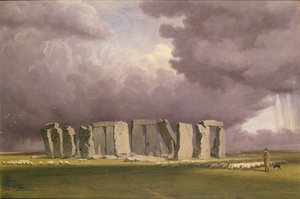 Stonehenge: Viharos nap, 1846 alkotó: Joseph Mallord William Turner