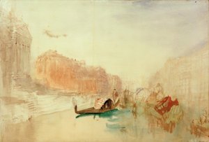 A Santa Maria della Salute lépcsője, a Canal Grande felfelé nézve alkotó: Joseph Mallord William Turner