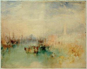 Velence: Kiszállítás a Riva degli Schiavoni-ról, a Ponte dellArsenale közelében alkotó: Joseph Mallord William Turner