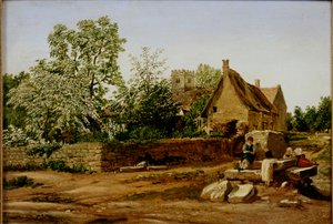 Kilátás Marstonra, Oxford közelében, 19. század eleje alkotó: Joseph Mallord William Turner