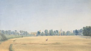 Kilátás az University Parkra, az oxfordi New College felé néz, 1825 után. alkotó: Joseph Mallord William Turner