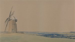 Tysoe szélmalom és templom, Warwickshire