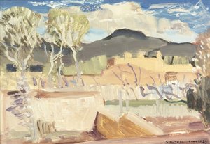 Taos (olaj a fedélzeten) alkotó: William Victor Higgins