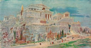 Az Akropolisz, Athén, a római restauráció után, 1923.