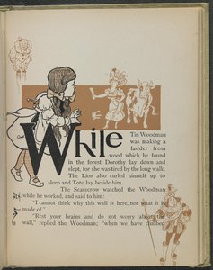 Illusztráció Lyman Frank Baum "Óz, a csodálatos varázsló" című művéből. alkotó: William Wallace Denslow