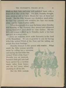 Illusztráció Lyman Frank Baum "Óz, a csodálatos varázsló" című művéből. alkotó: William Wallace Denslow