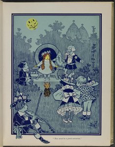 "Nagy varázsló lehetsz", illusztráció Lyman Frank Baum "Óz, a csodálatos varázsló" című művéből.