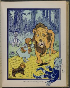 "Szégyelld magad", illusztráció Lyman Frank Baum "Óz, a csodálatos varázsló" című művéből. alkotó: William Wallace Denslow