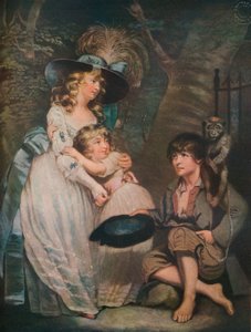 Egy fiatal hölgy bátorítja az alacsony komikust, c1786-1826, 1919 alkotó: William Ward