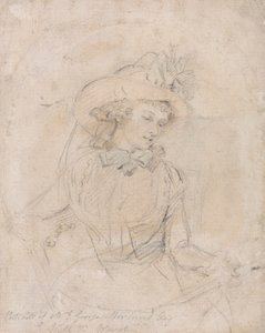 Portrétanulmány Mrs. George Morlandról alkotó: William Ward