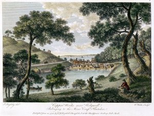 Rézművek Holywell közelében, Flintshire, Wales, a Mona Company tulajdona, 1792