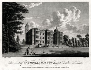 Sir Thomas Wilson Bart székhelye a kenti Charltonban, 1776